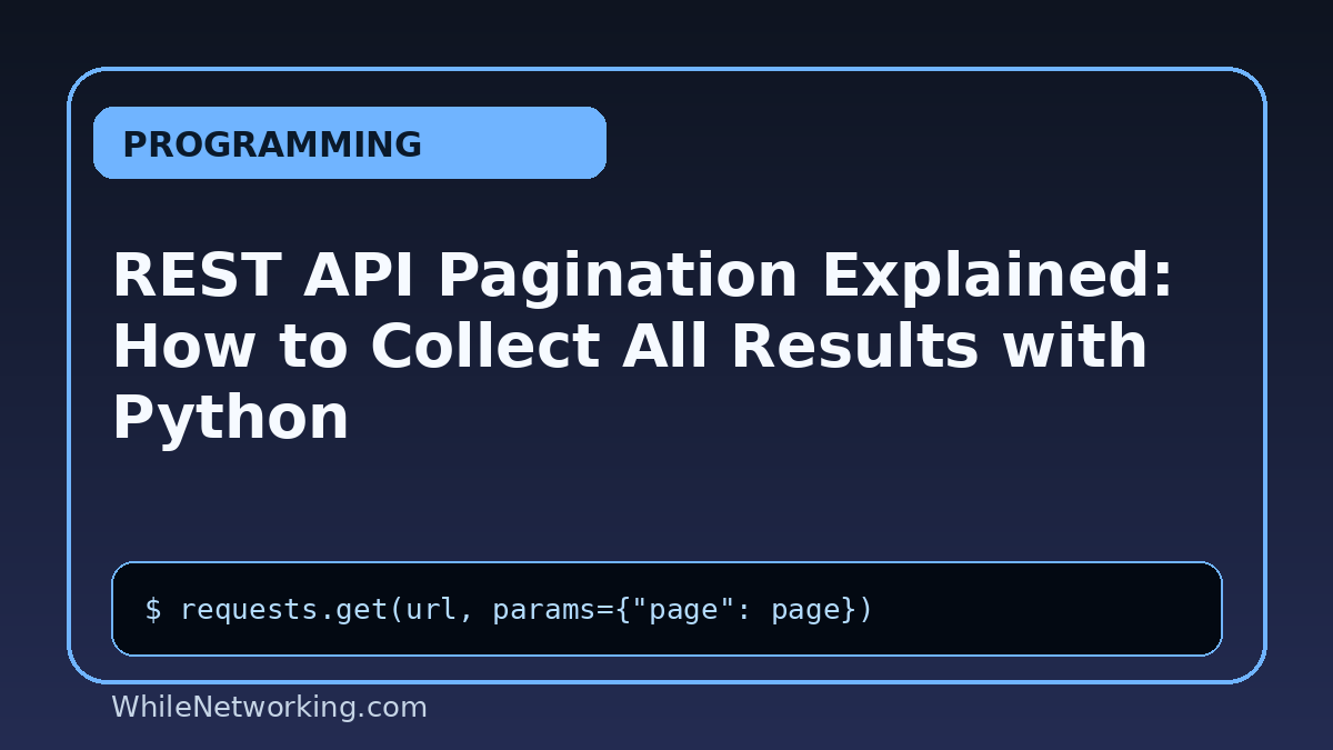 REST API Pagination Explained: How to Collect All Results with Python