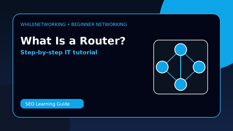 What is a router beginner guide showing how routers work in a network