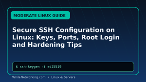 Secure SSH Configuration on Linux: Keys, Ports, Root Login and Hardening Tips