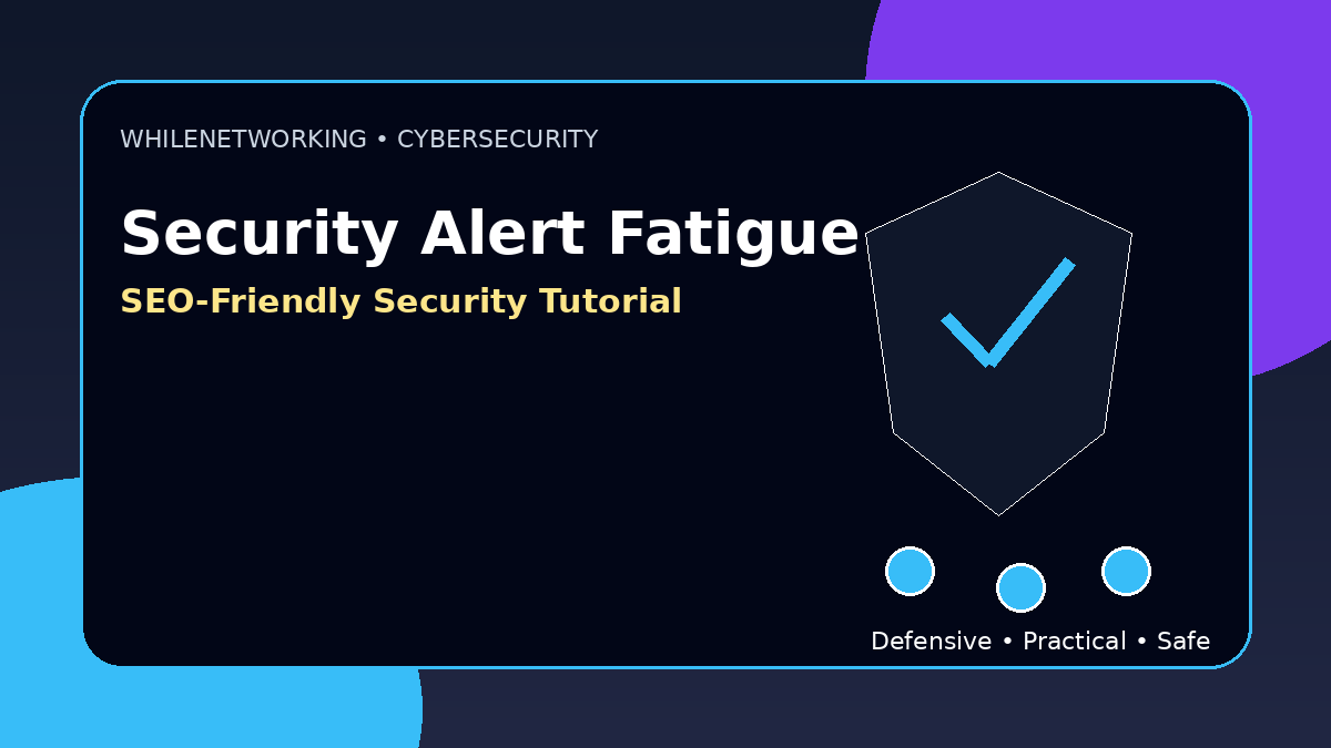 Security alert fatigue reduce noise and focus on real cyber risk