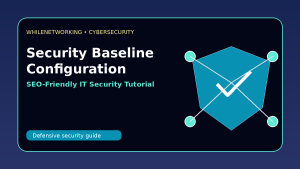 Security baseline configuration harden devices and reduce cybersecurity risk