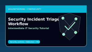 Security incident triage workflow for prioritizing cybersecurity alerts before escalation