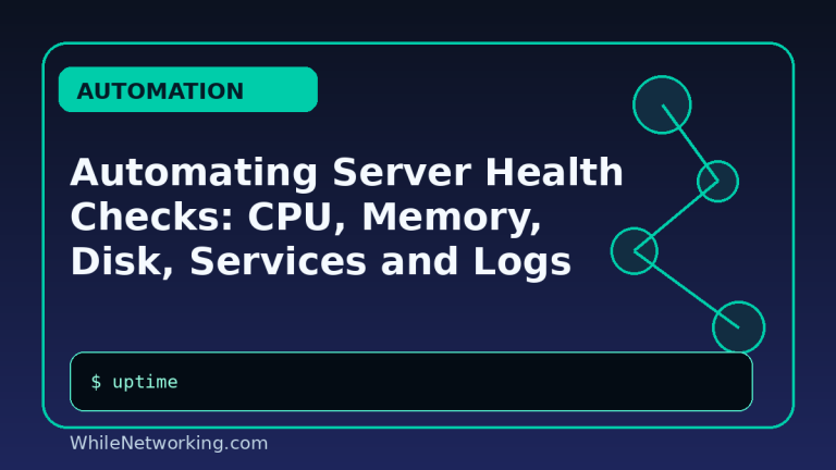 Automating Server Health Checks: CPU, Memory, Disk, Services and Logs