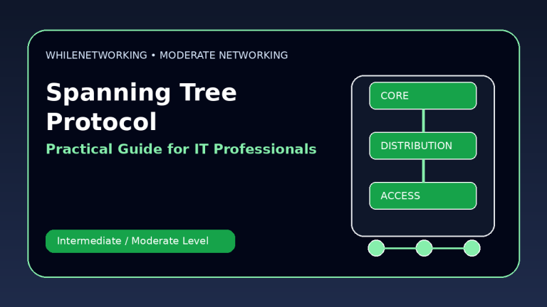 Spanning Tree Protocol explained preventing switching loops tutorial