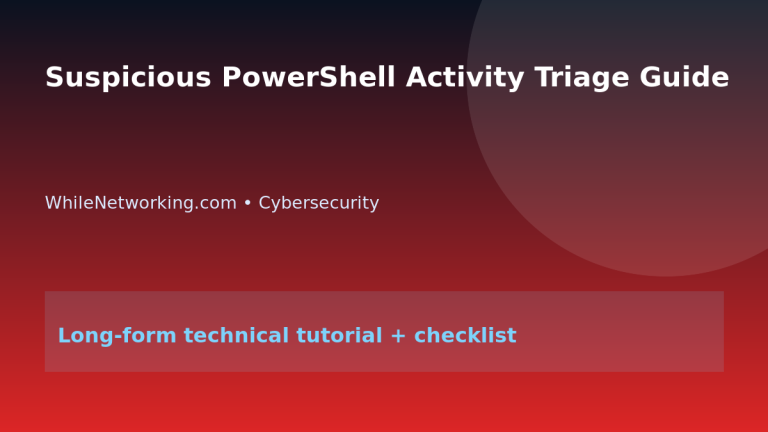 Suspicious PowerShell Activity Triage Guide featured image
