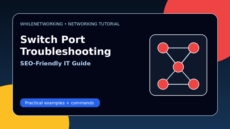 Switch port troubleshooting guide duplex speed errors and link issues