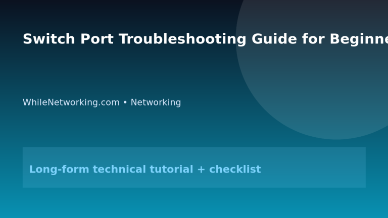 Switch Port Troubleshooting Guide for Beginners featured image