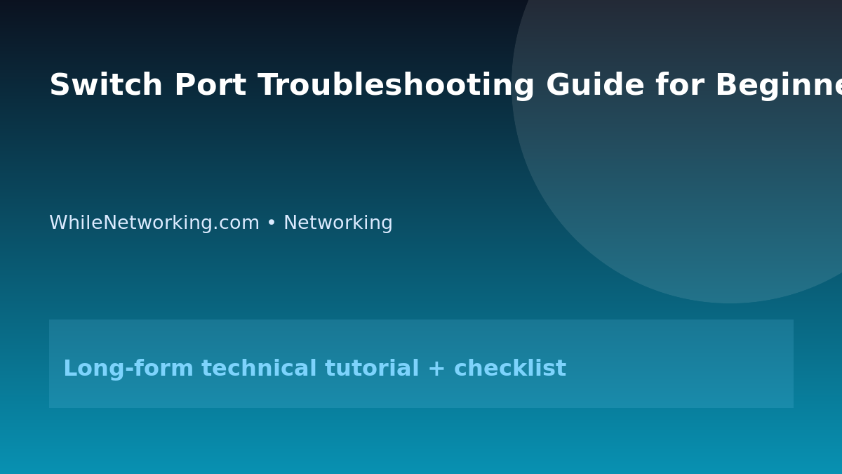 Switch Port Troubleshooting Guide for Beginners featured image