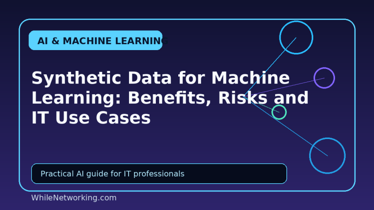 Synthetic Data for Machine Learning: Benefits, Risks and IT Use Cases 4 Synthetic Data for Machine Learning: Benefits, Risks and IT Use Cases
