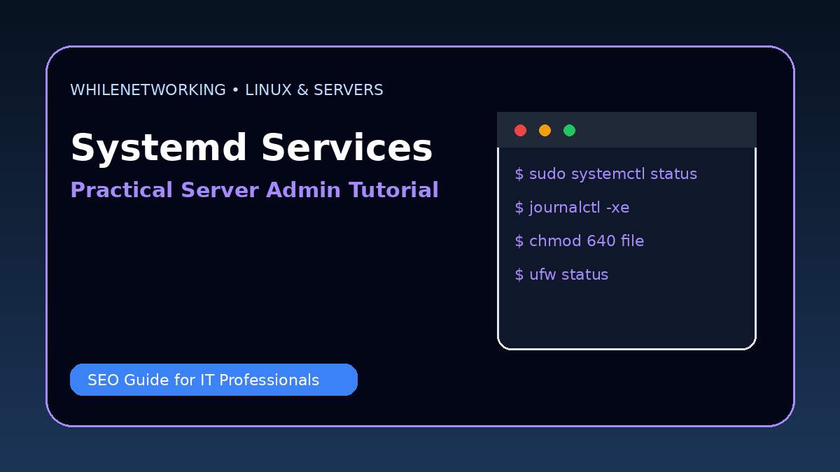 Systemd services explained systemctl Linux server administration guide