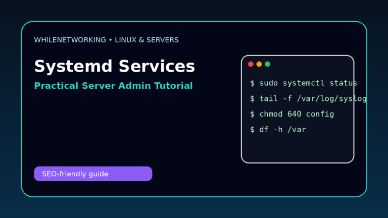 Systemd services tutorial manage Linux services with systemctl