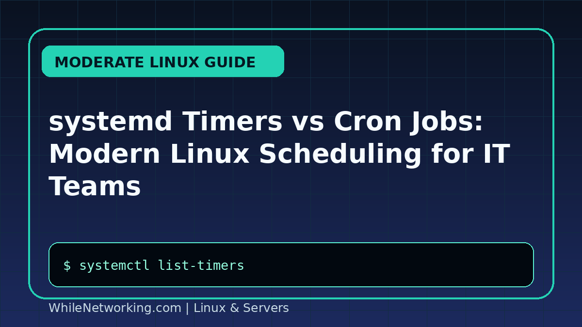 systemd Timers vs Cron Jobs: Modern Linux Scheduling for IT Teams