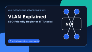 VLAN explained for beginners showing virtual LAN segmentation