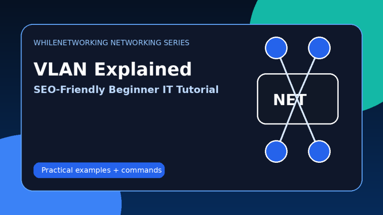 VLAN explained for beginners showing virtual LAN segmentation