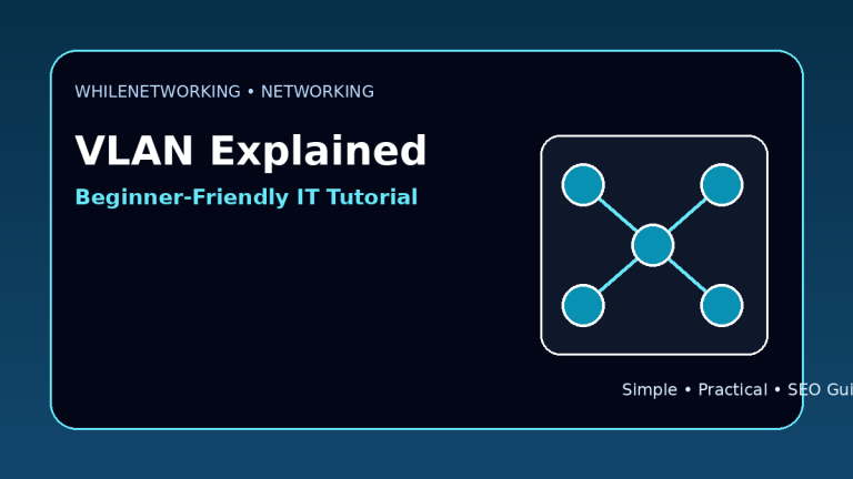 VLAN explained beginner guide virtual LAN networking tutorial