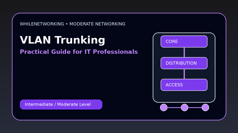 VLAN trunking access ports trunk ports and 802.1Q tagging tutorial