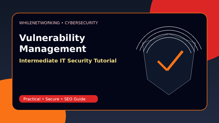 Vulnerability management lifecycle scanning remediation tutorial