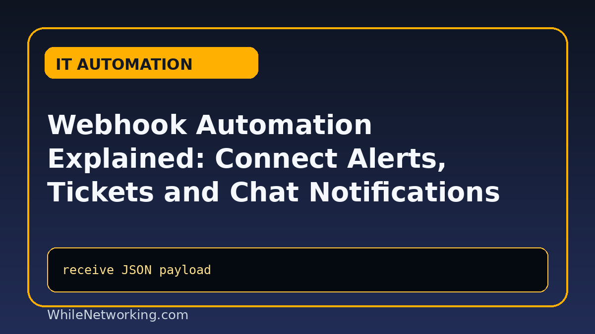 Webhook Automation Explained: Connect Alerts, Tickets and Chat Notifications featured image