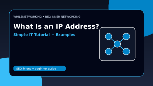 What is an IP address beginner networking tutorial with simple examples