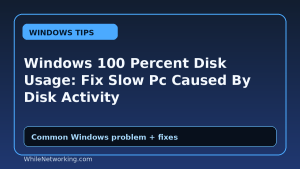 Windows 100 Percent Disk Usage: Fix Slow Pc Caused By Disk Activity