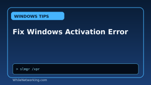 Fix Windows Activation Error featured image