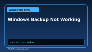 Windows Backup Not Working featured image