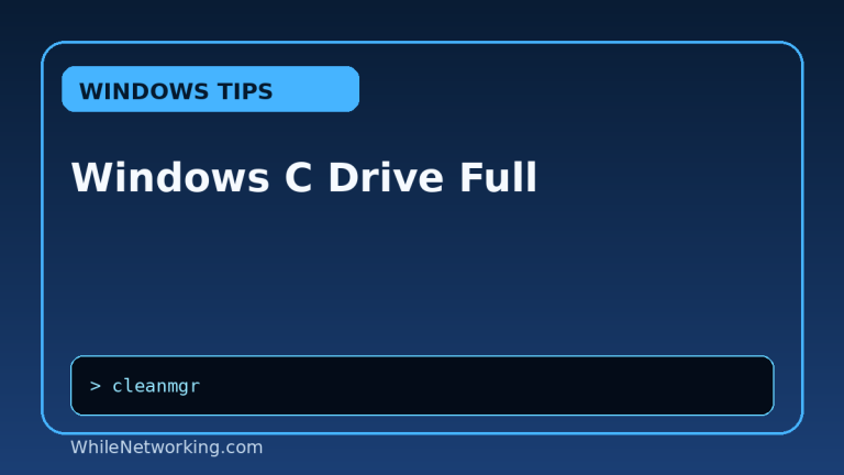 Windows C Drive Full featured image