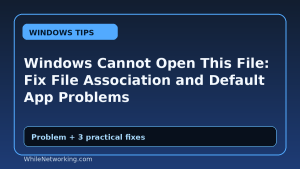 Windows Cannot Open This File: Fix File Association and Default App Problems