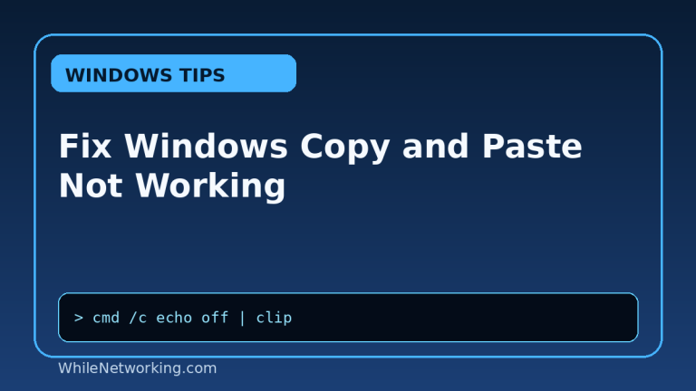 Fix Windows Copy and Paste Not Working featured image