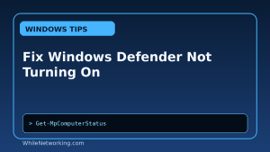 Fix Windows Defender Not Turning On featured image