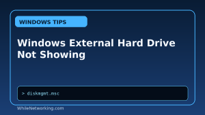 Windows External Hard Drive Not Showing featured image