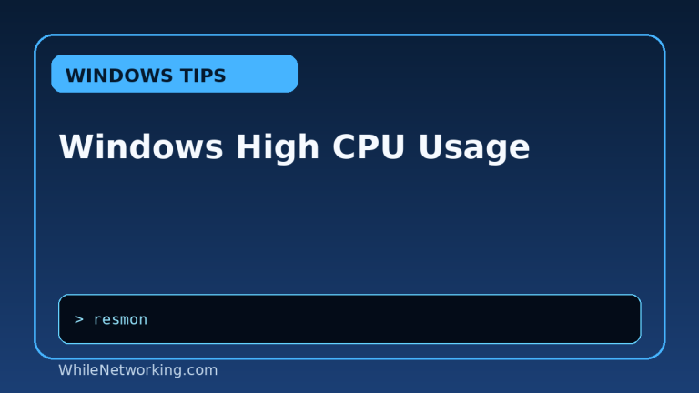 Windows High CPU Usage featured image
