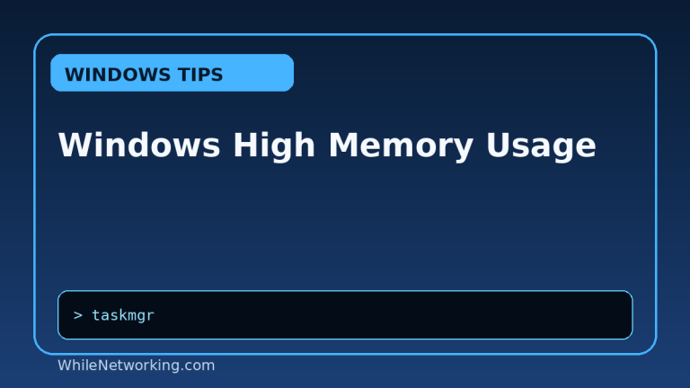 Windows High Memory Usage featured image