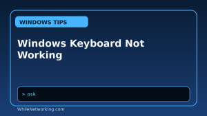 Windows Keyboard Not Working featured image