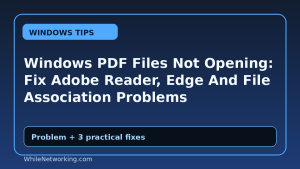 Windows PDF Files Not Opening: Fix Adobe Reader, Edge And File Association Problems
