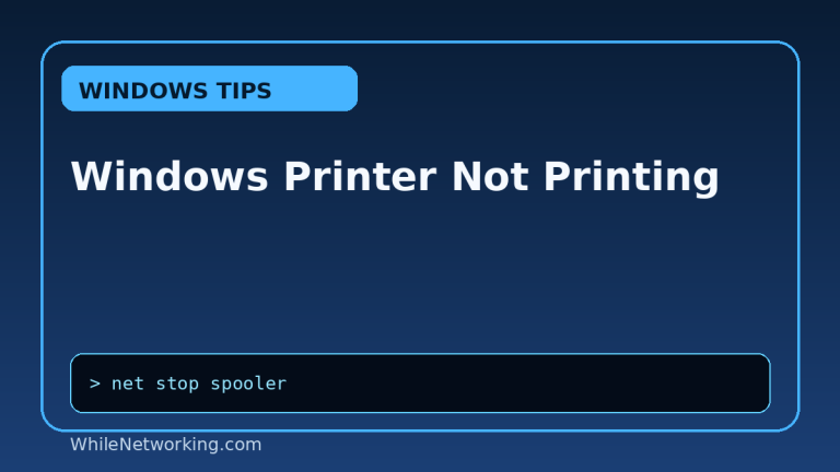 Windows Printer Not Printing featured image