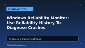 Windows Reliability Monitor: Use Reliability History To Diagnose Crashes