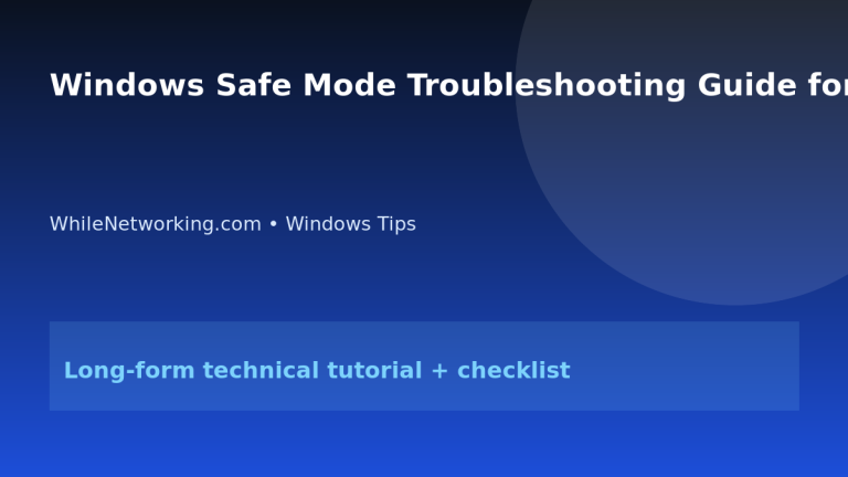 Windows Safe Mode Troubleshooting Guide for Boot Problems featured image