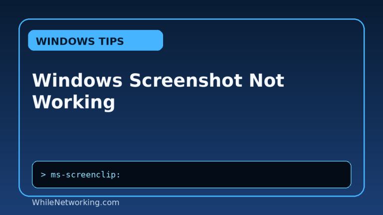 Windows Screenshot Not Working featured image