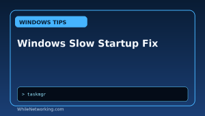 Windows Slow Startup Fix featured image