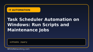 Task Scheduler Automation on Windows: Run Scripts and Maintenance Jobs featured image