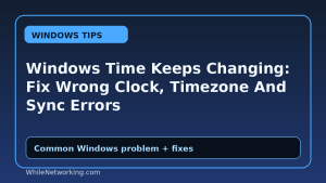 Windows Time Keeps Changing: Fix Wrong Clock, Timezone And Sync Errors
