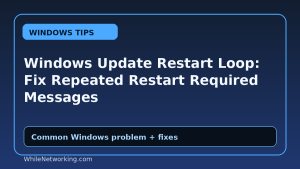 Windows Update Restart Loop: Fix Repeated Restart Required Messages