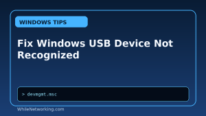 Fix Windows USB Device Not Recognized featured image