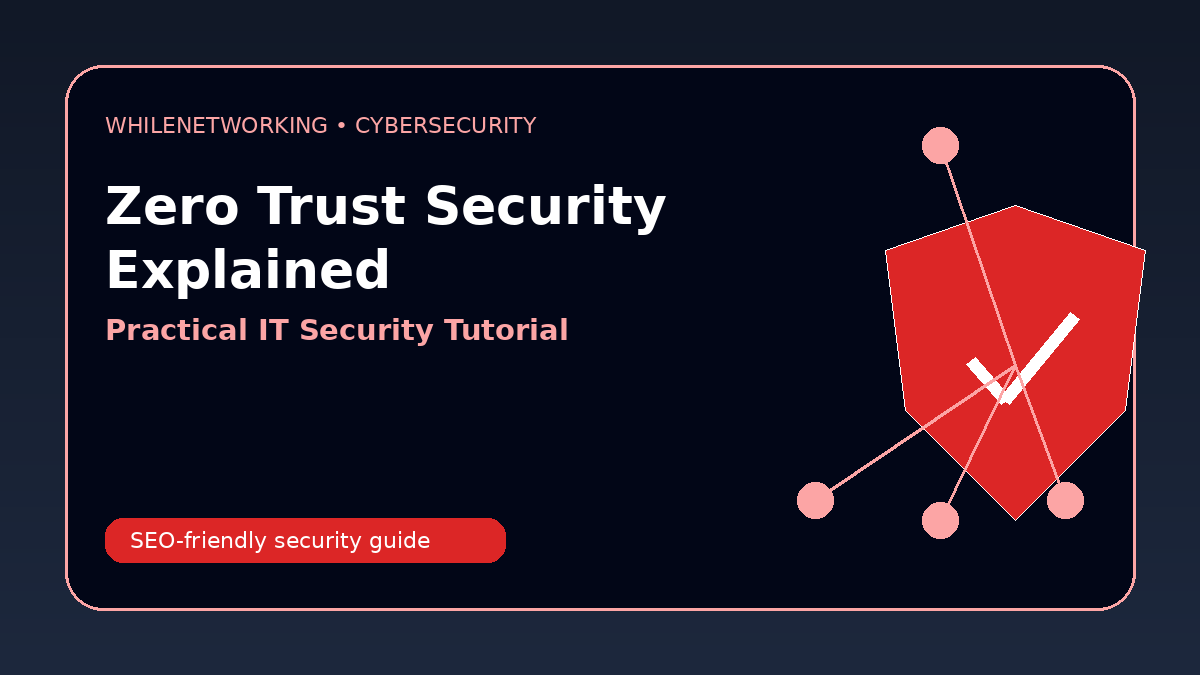 Zero Trust security explained practical guide for IT professionals