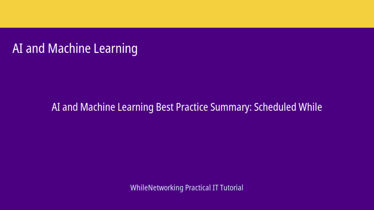 AI and Machine Learning tutorial featured image: Best Practice Summary