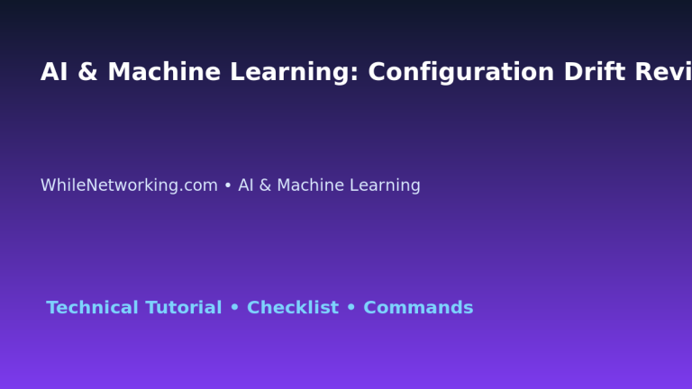 AI & Machine Learning: Configuration Drift Review for IT Professionals featured image