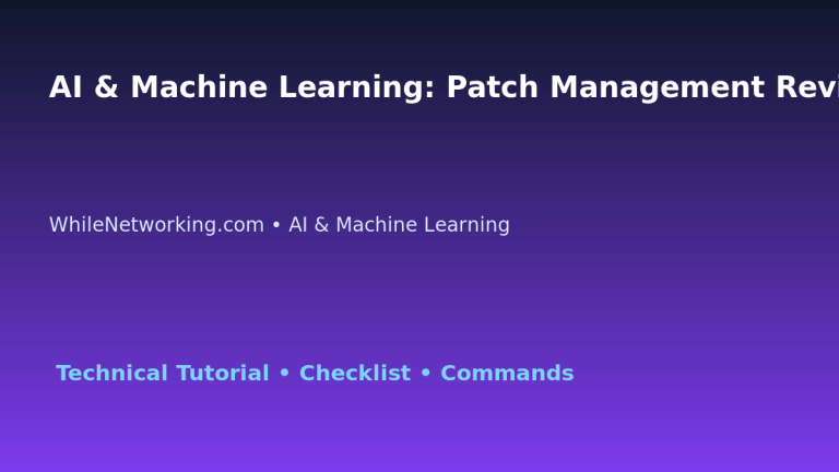 AI & Machine Learning: Patch Management Review for IT Professionals featured image