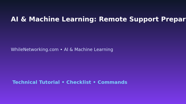 AI & Machine Learning: Remote Support Preparation for IT Professionals featured image