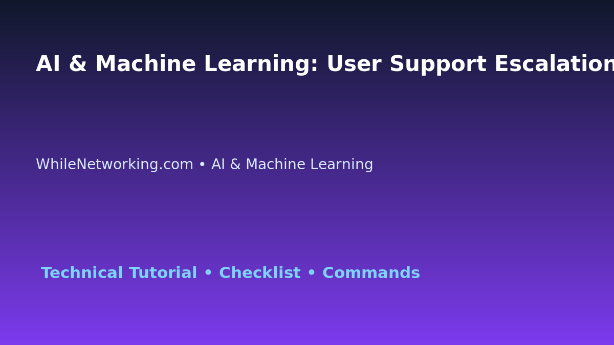 AI & Machine Learning: User Support Escalation Guide for IT Professionals featured image